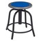 National Public Seating Height Adjust Swivel Stool, 18"-24", Persian Blue Seat/Black Frame 6825-10 - alternate 1